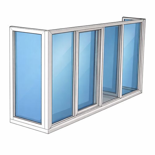 Балкон з 2 бічних