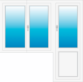 Потрійний балконний блок