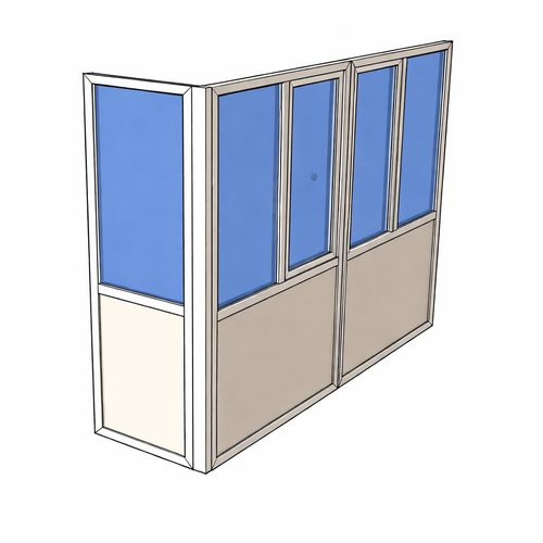 Французький балкон з 2 бічних