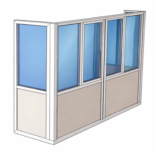 Французький балкон з 2 бічних