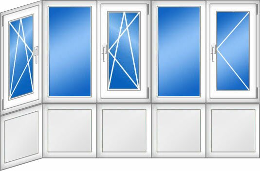 Французька лоджія з 1 бічною